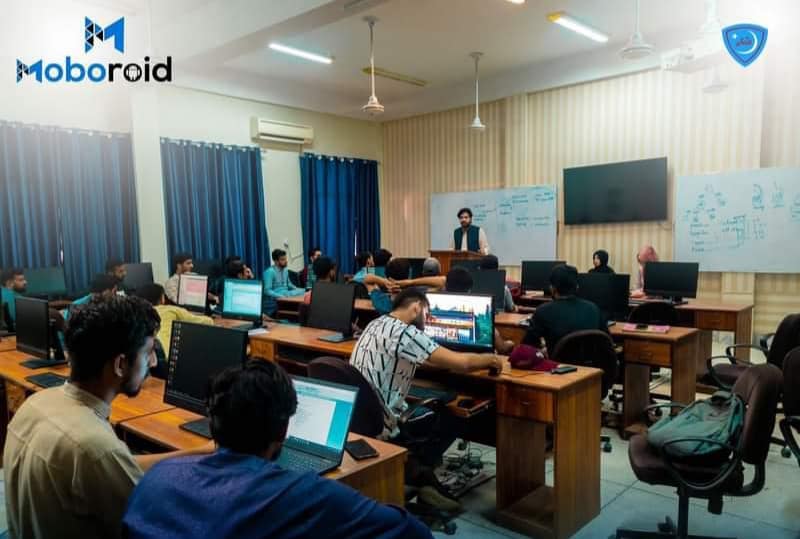 Succesful Graphic Design/Freelance Workshop for Final Semester Students By team Moboroid at Department of CS and IT (MUST) 2022